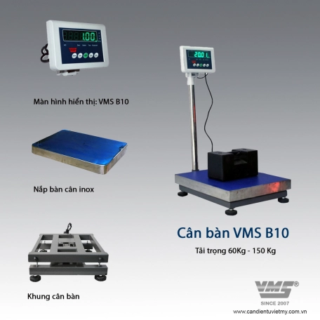 Cân điện tử 450Kg Vms - B10 2