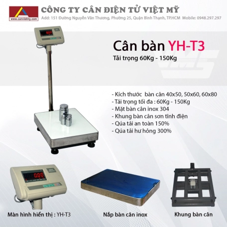 Cân bàn điện tử 300Kg Yht3 7