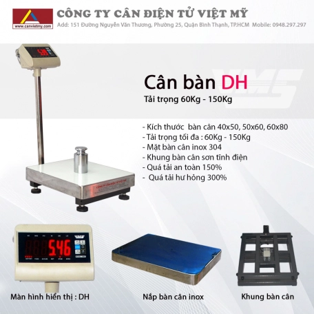 Cân bàn điện tử 500Kg DH Yaohua - Taiwan 5