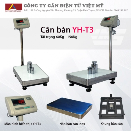 Cân bàn điện tử 500Kg YHT3 4