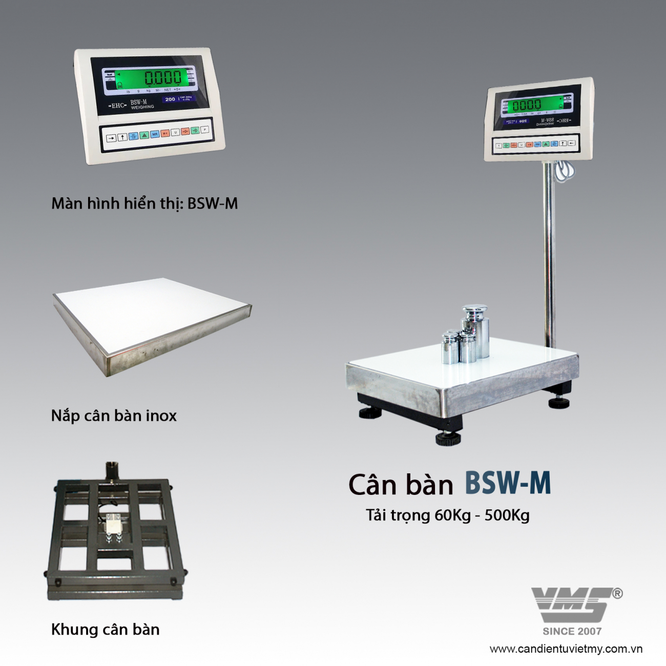 Cân bàn điện tử 150kg - bsw-m - 1