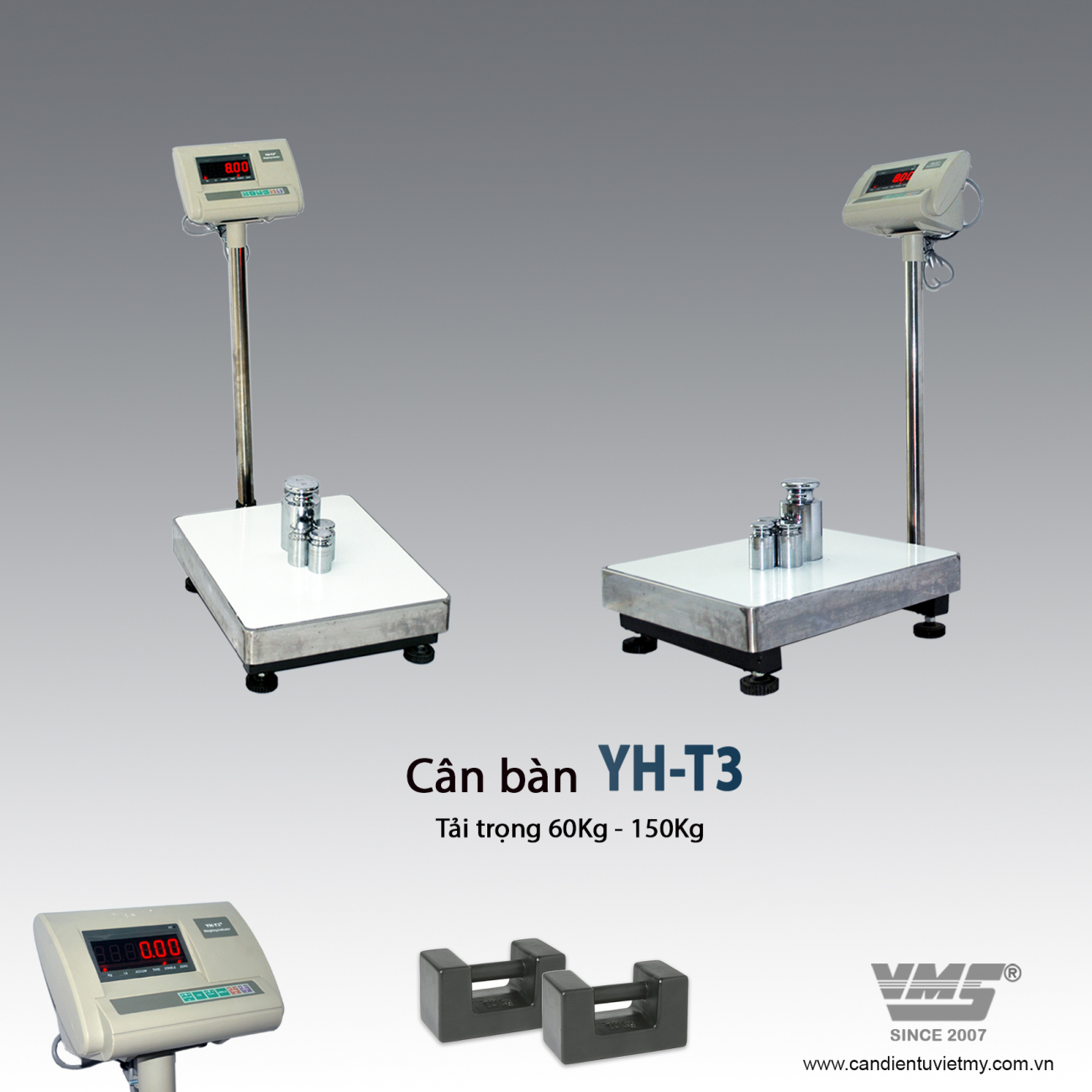 Cân bàn điện tử 150kg yht3 - 1