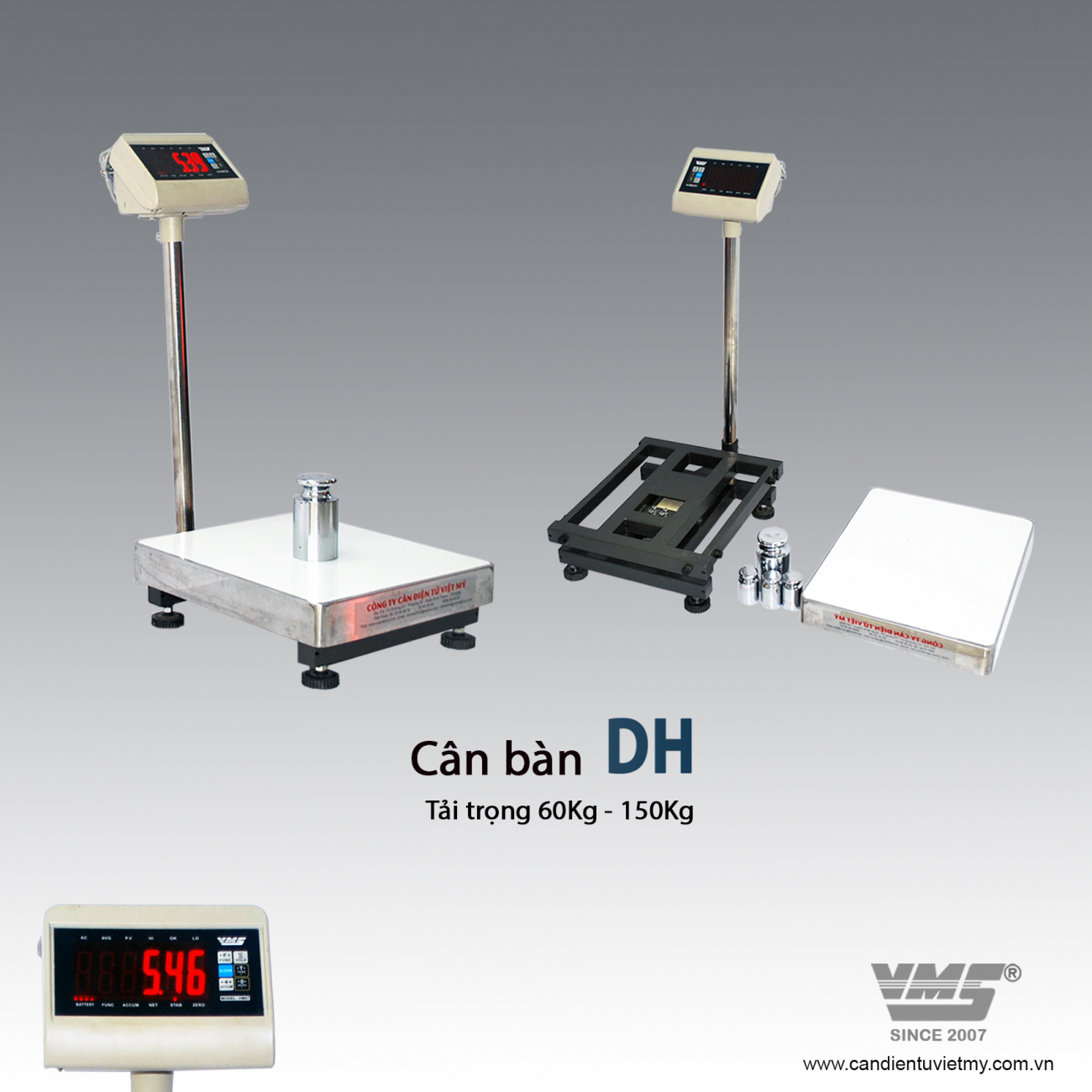 Cân bàn điện tử 300kg dh - 1