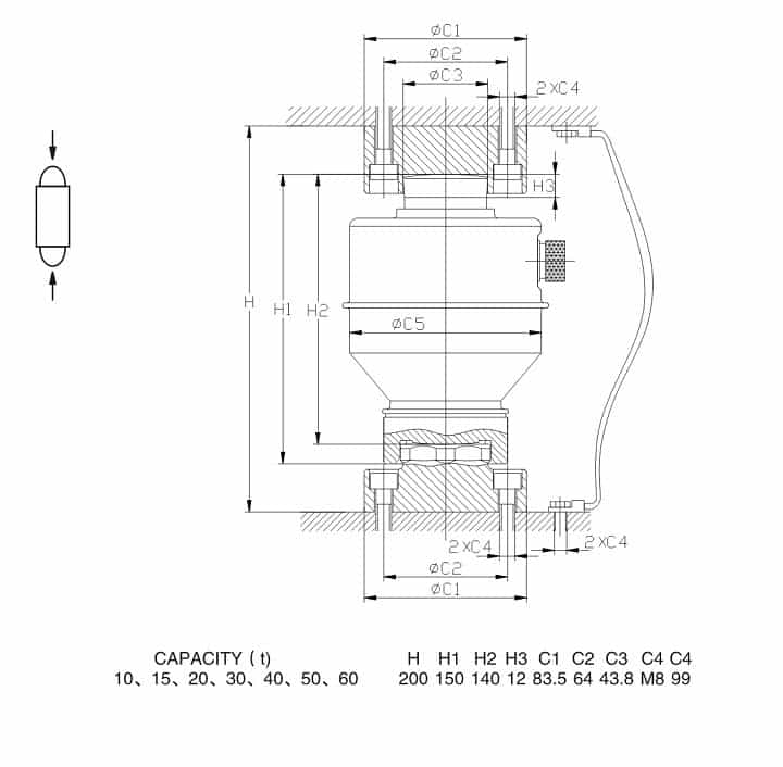 Loadcell zswf-d 30t - 1